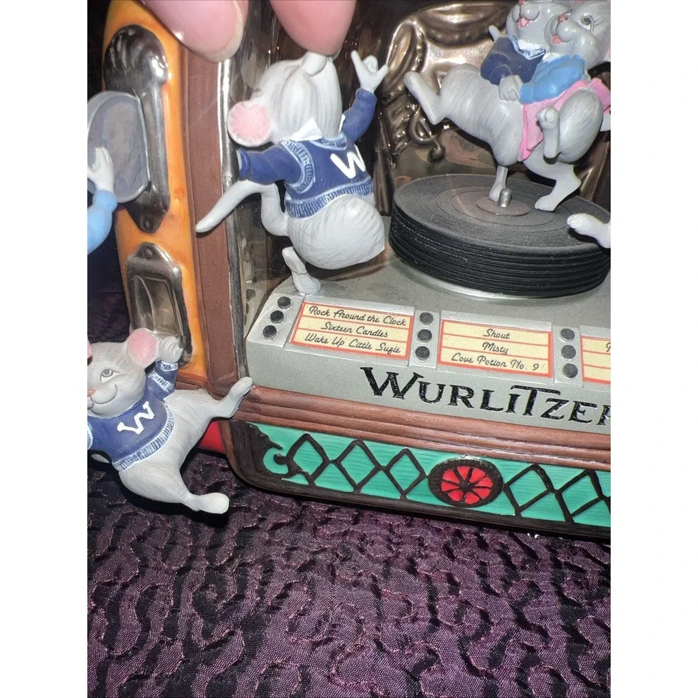 Franklin Mint‎ Jukebox Jamboree Vintage Rock Around The Clock Musical Mice Work